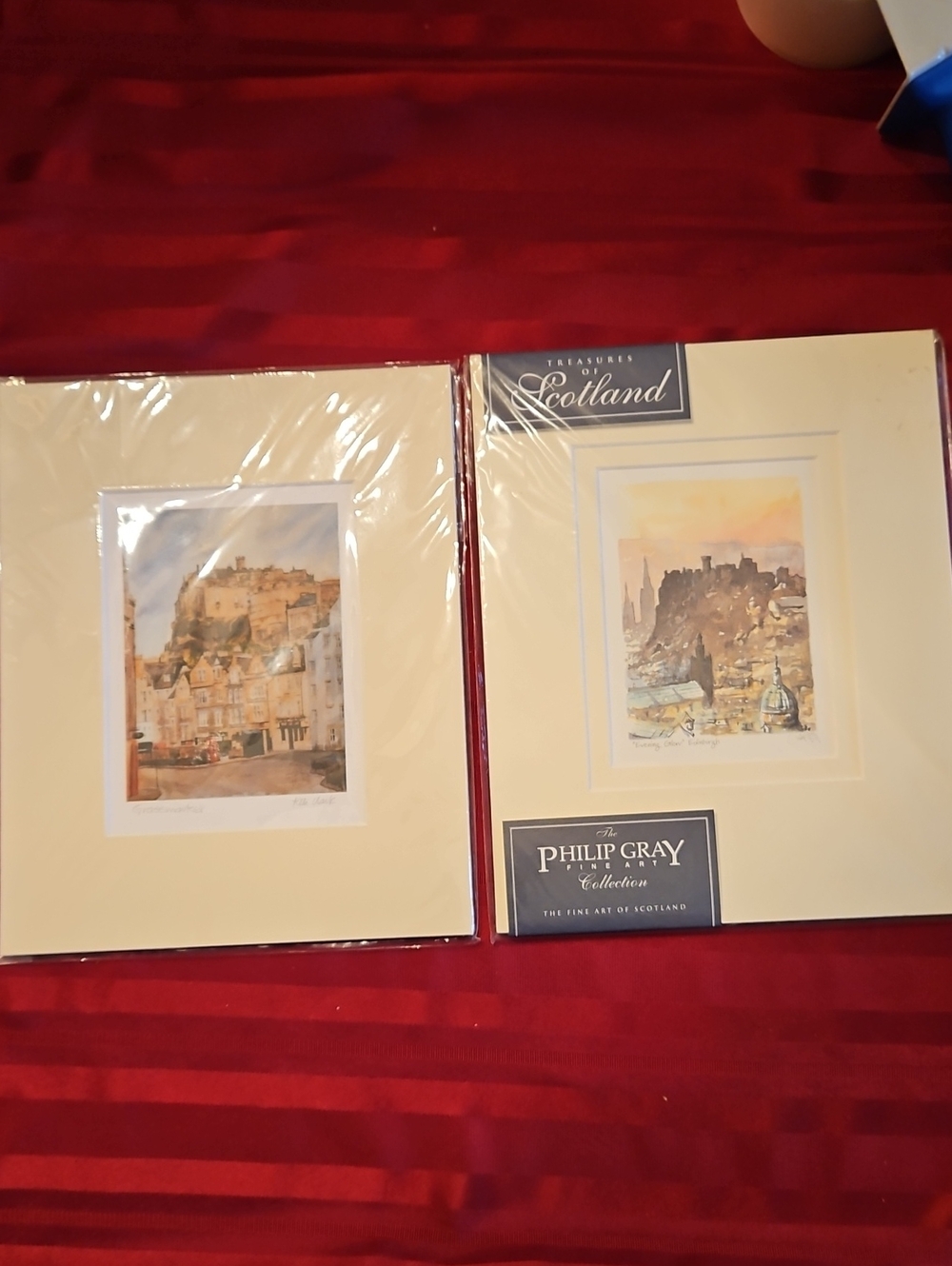 Scotland Art Prints in Cream Mat - Set of 2